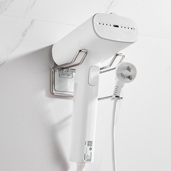 

stainless steel hair dryer rack bathroom perforated hanger hair dryer bracket