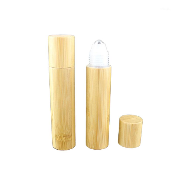 

storage bottles & jars gorgeous 20ml essential oil parfume bottle refillable bamboo empty cosmetic containers roller ball roll on 25pcs