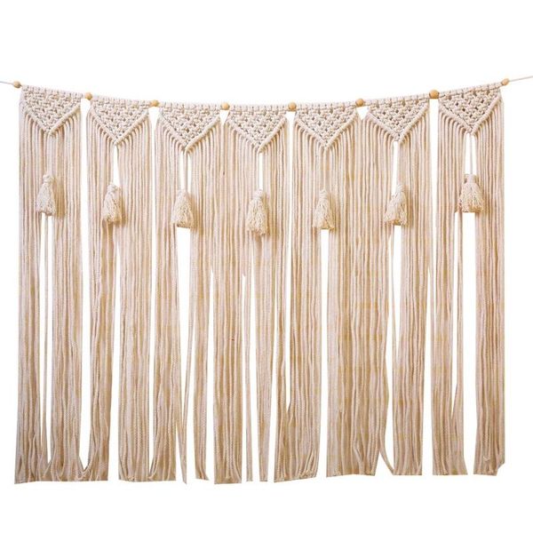 

tapestries macrame wall hanging tapestry large bohemian decoration for wedding backdrop curtain fringe garland banner bedroom liv