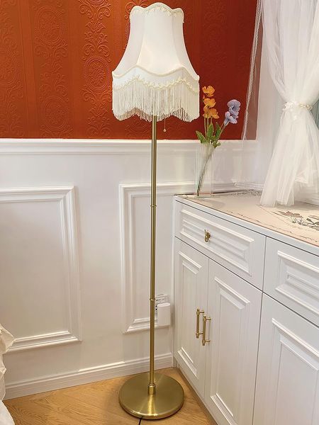 

floor lamps light french white tassel medieval living room bedroom lamp american vintage study cloakroom