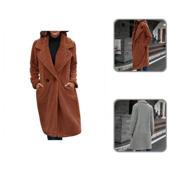 

women's wool & blends thermal stylish cardigan winter jacket wear resistant long sleeve for dating, Black