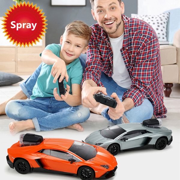 

2.4g 4wd rc racing car with spray sound light effect remote control rc stunt car rc spray vehical flash light driving toys gifts