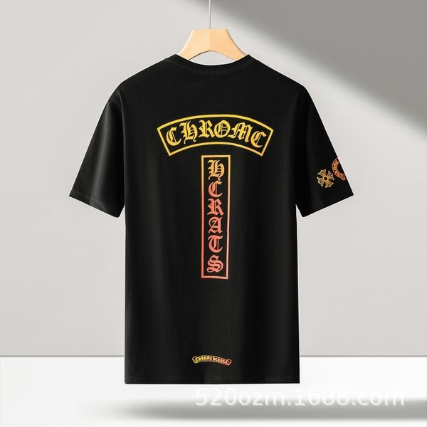 

65% off outlet online store fashion brand color paste printing heart style hip hop couple loose round neck short sleeve t-shirt, White;black