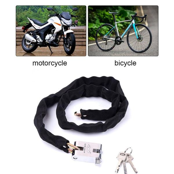 

bike locks strong electric 065m long motorcycle padlock anti-theft bicycle scooter chain lock