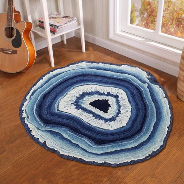 

nordic creative carpet rings round living room kitchen thick water-absorption oil-absorption home wall basket decor rug chic mat