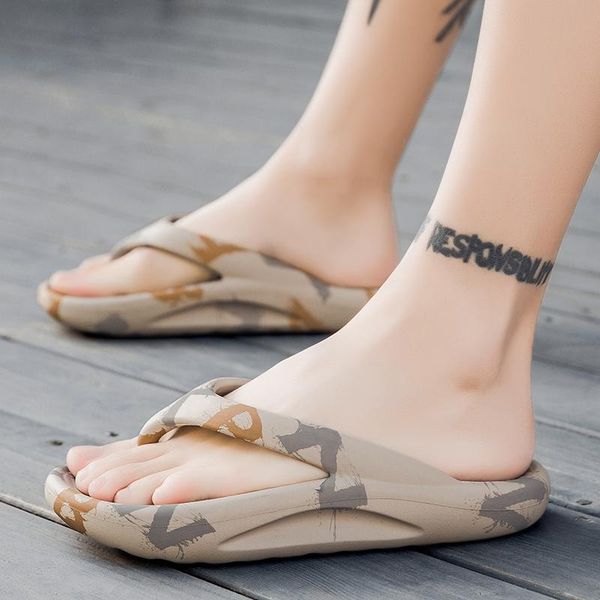 

slippers summer rubber men flip flops women beach shoes soft designer chanclas hombre claquette homme flop 2021, Black
