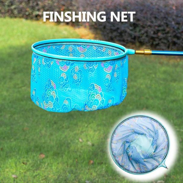 

fish landing net replacement for fresh water saltwater safe fish catching releasing durable carbon alloy mesh fishing net x602b