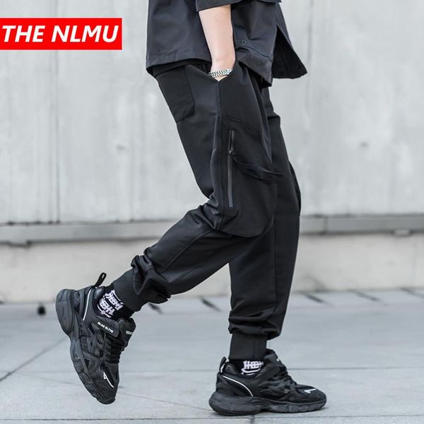 

men's pants 2021 black joggers menelastic waist design harem pant streetwear hip hop casual male dancing trousers wg361