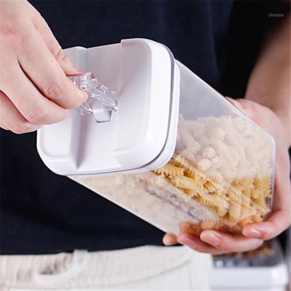 

storage bottles & jars kitchen organizer cereal box large capacity air-tight food container pot for dry grain milk powder sugar