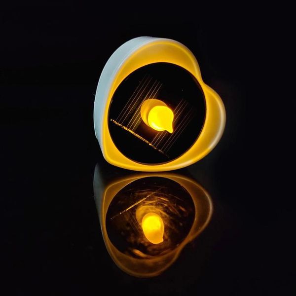 

solar tea lights candles - rechargeable flickering electronic solar led lamp nightlight - plastic flameless solar energ qylnpx