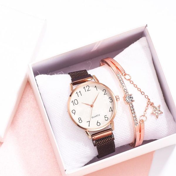 

wristwatches y30 2021 watches small and delicate european beauty simple casual bracelet watch suit ladies woman clock gift, Slivery;brown