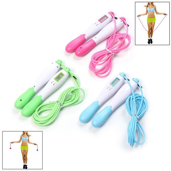 

digital counting jump rope electronic calorie fitness wireless skipping rope set