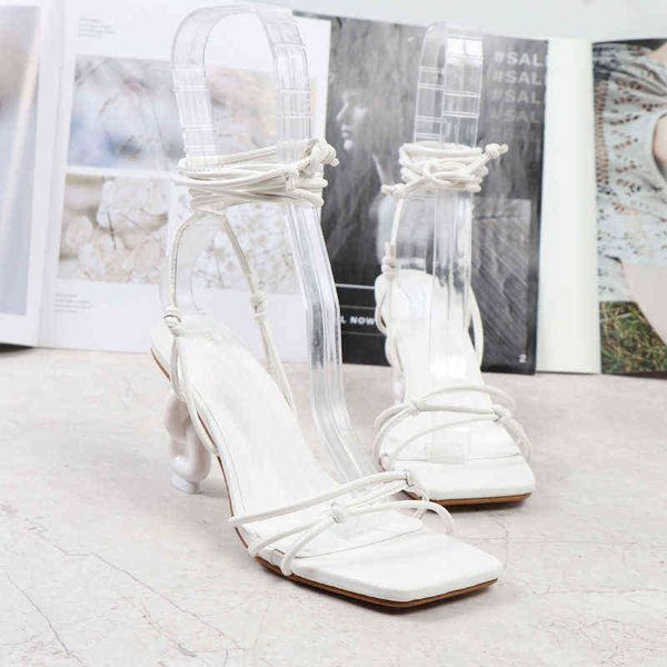 

summer strap roman style high heels square head solid large sandals, Black