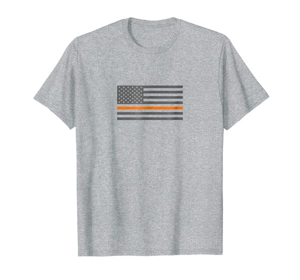 

thin orange line search rescue sar emergency team t-shirt, White;black