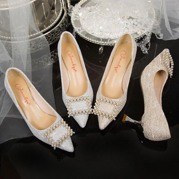 

dress shoes rhinestones high heels woman pumps satin cloth artificial crystal diamond buckle work fashion women 2021, Black