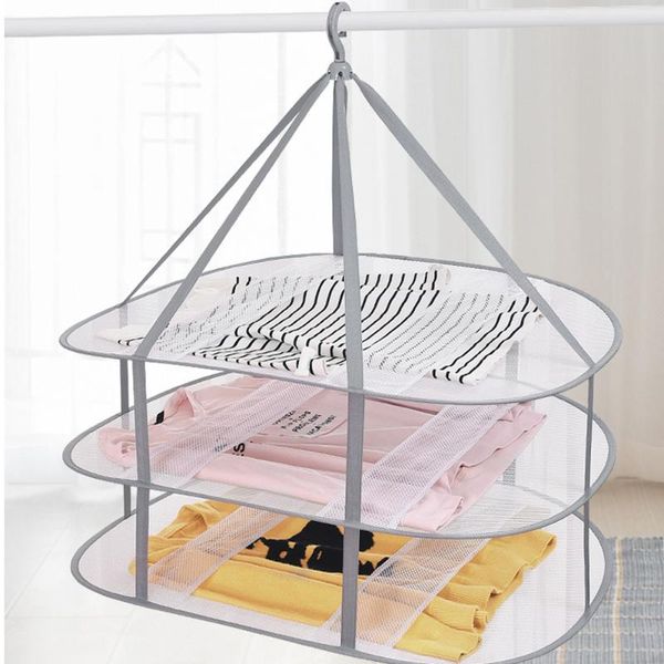 

hangers & racks sweater hanging dryer, foldable drying rack flat mesh clothes dryer