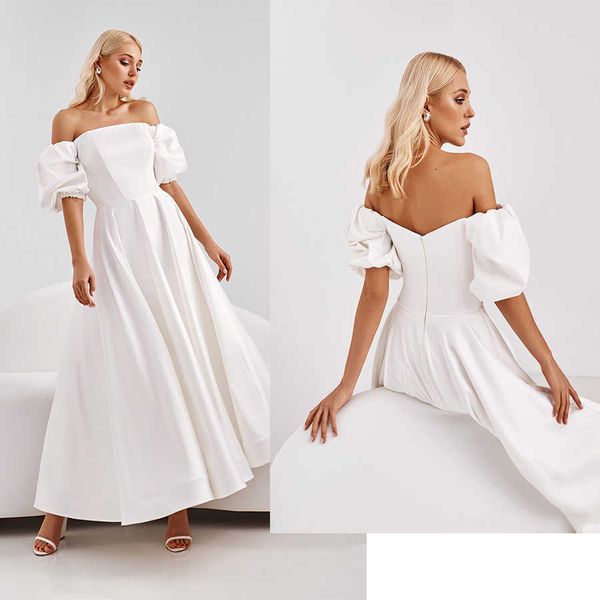 

luxury party evening dress 2021 medium length skirt high waist temperament white one shoulder large swing drs, Black