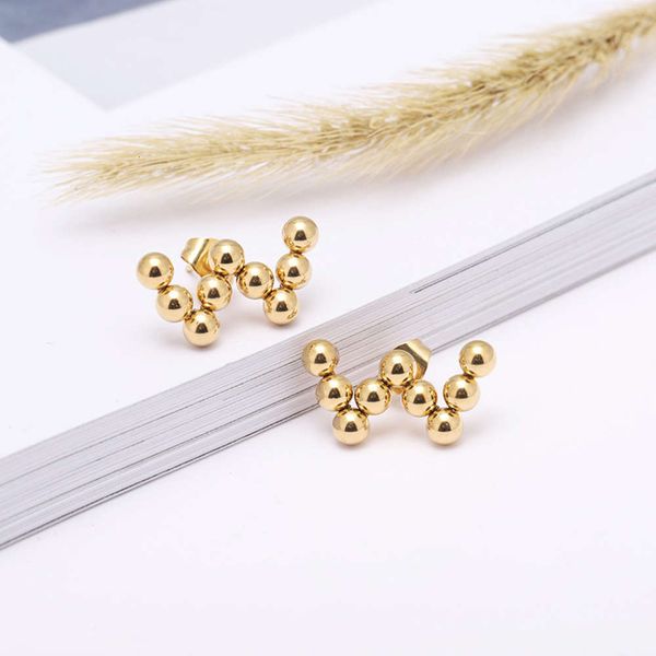 

stainless steel steel ball earrings fashion creative puncture trinkets