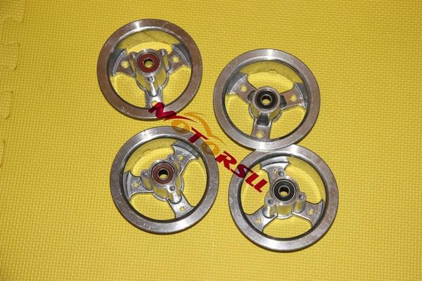 

motorcycle wheels & tires 3.00-4"/4.10-4" rim mini electric/gasoline scooter disc brake front+rear alloy 4" with bearings and