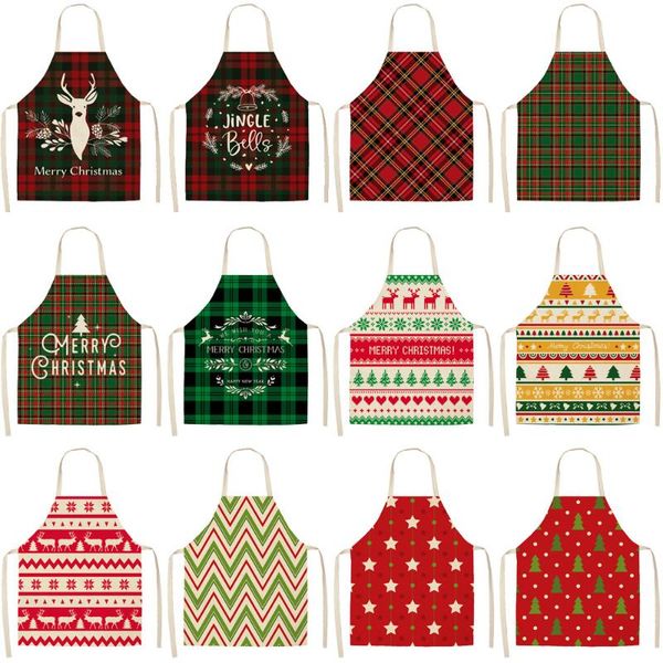 

aprons christmas for women kids apron kitchen accessories household cleaning tools linen child gifts