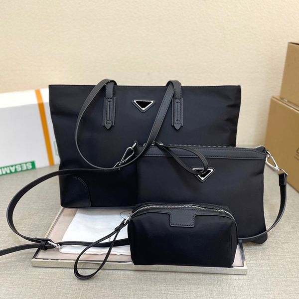 

luxury designer italy brand totes shoulder bags high quatity nylon shopping handbag luxurys designers handbags classic women bag three in on