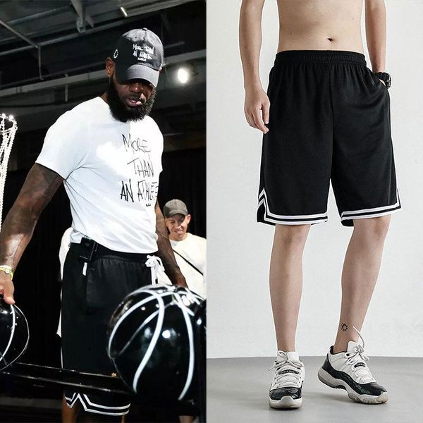 

men's shorts summer basketball pants star with outdoor running, White;black