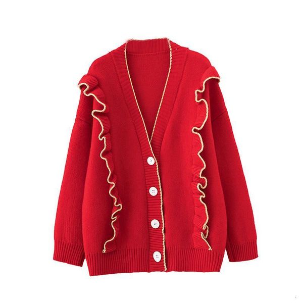 

2021 new autumn winter women sweet single-breasted knitted cardigan sweater coat feminino loose jacket knitwear tricot casaco k37b8gk, White;black
