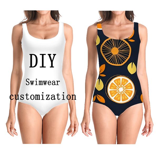 

cloocl ladies swimwear 3d print diy customize personalized design tight swimsuit image/p/star/singer/anime harajuku one piece swimsuits, White;black
