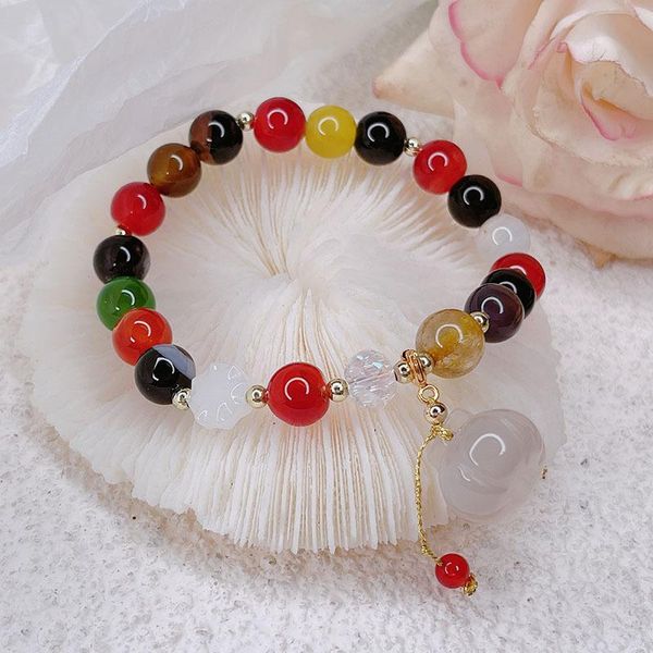 

bangle vintage crystal obsidian natural stone bracelets women jewelry, Black