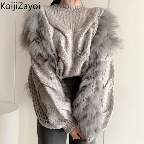 

women's sweaters koijizayoi fashion women solid autumn winter sweater thick warm pullover lady chic korean outwear jumpers, White;black