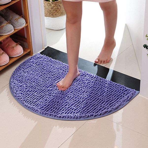 

carpets 40x60cm soft carpet slip-resistant bathing room rug floor door mat dirt barrier semi circle cushion