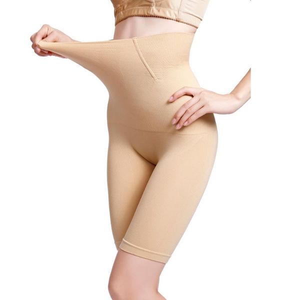 

women's shapers women waist shapewear tummy control shorts high panty mid thigh body shaper bodysuit shaping lady short tight leggings, Black;white