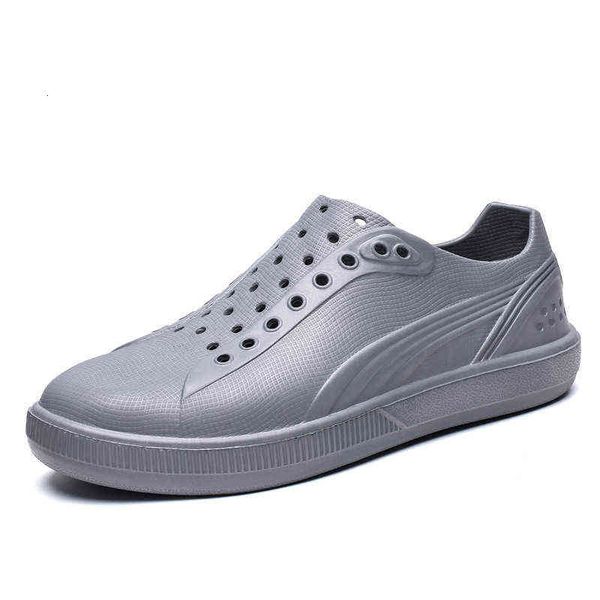 

summer men's sandals sports beach slippers leisure shoes baotou cave, Black