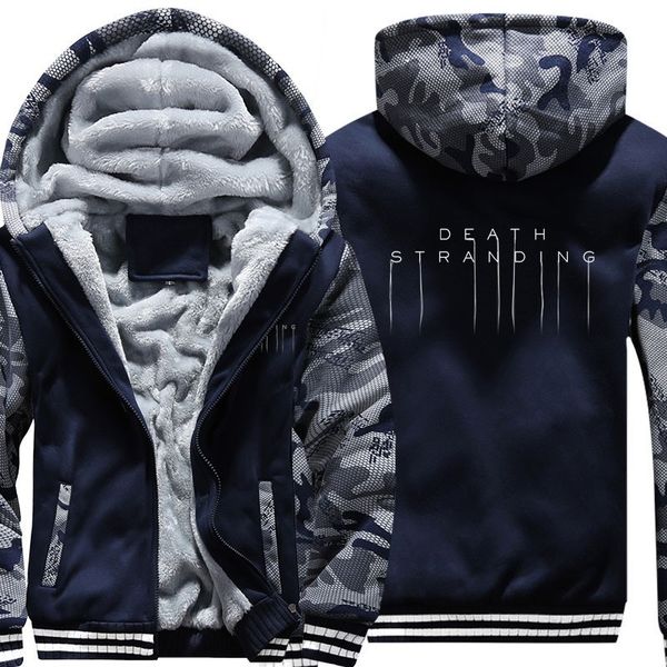 

2021 new us size hoodie men women for game death stranding jacket winter thicken fleece hoodies coat clothing casual sweatshirts aodf, Black