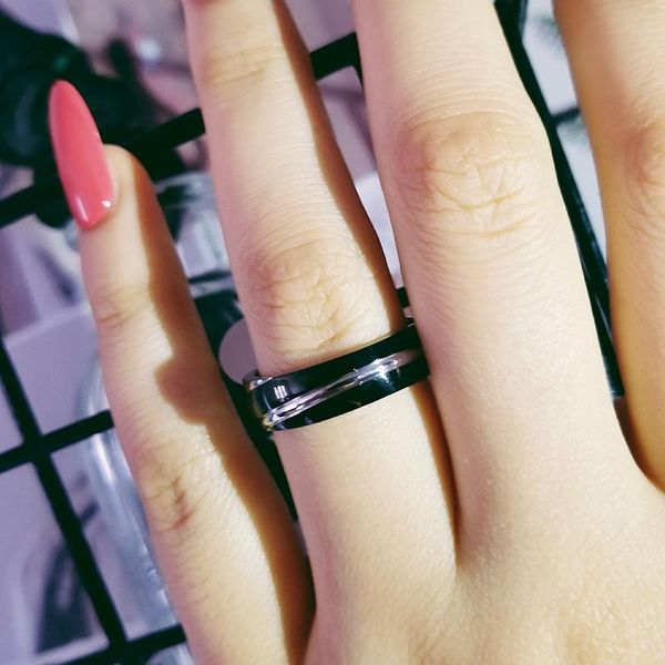

wedding rings moonso men's ring fashion daily wear lead & nickel black color stainless steel men party lr11, Slivery;golden
