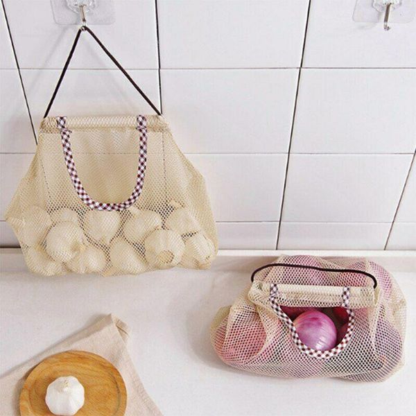 

storage bottles & jars 26*29cm mesh bag for bathroom living room supplies reusable kitchen