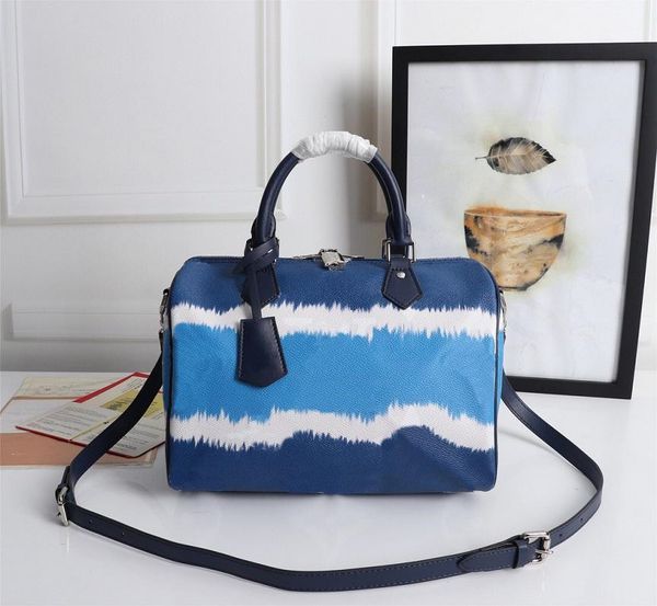 

printing seriesdesigner luxury handbags purses cherry pink three-color pillow bag women classic style genuine leather shoulder bags