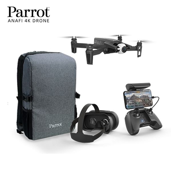 

french parrot anafi extended fpv 4k hd aerial pgraphy aircraft