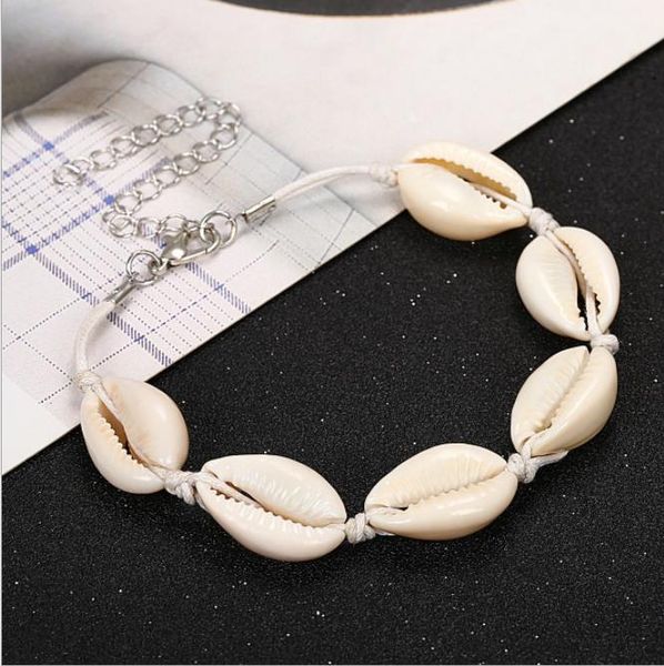 

charm bracelets jewelrynatural shell anklet chain women drop delivery 2021 hss7y, Golden;silver