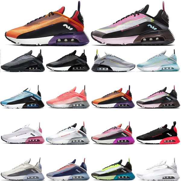 

men women running shoes 2090 black wolf grey ice blue lava glow magma orange pink foam pure platinum sail ghost usa volt outdoor sports snea