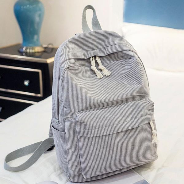 

backpack women corduroy design school backpacks for teenage girls bag striped rucksack travel bags soulder mochila