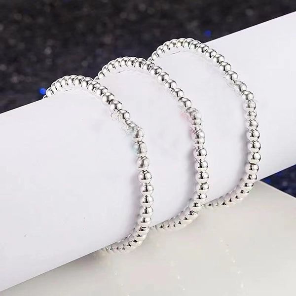 

fashionable buddha beads 925 silver beaded strands love charms surround the ladies temperament original packaging gift box, Black