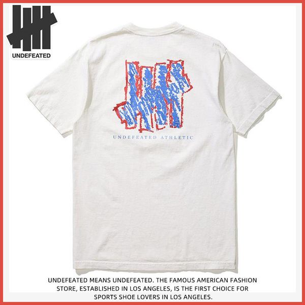 

men's t-shirts undefeatedt shirt and girls couples fashion brand trendy street style summer clothes, White;black