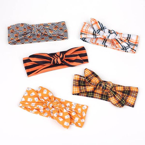 

girls hair accessories baby headbands bows kids head bands childrens halloween printed flower hairband accessory b8871, Slivery;white