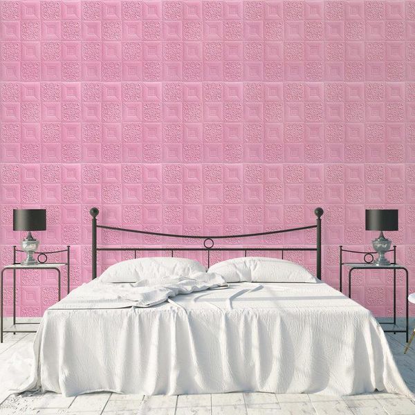 

wall stickers pe foam diy adhesive wallpaper for home bedroom decal living room background self-adhesive waterproof 3d sticker