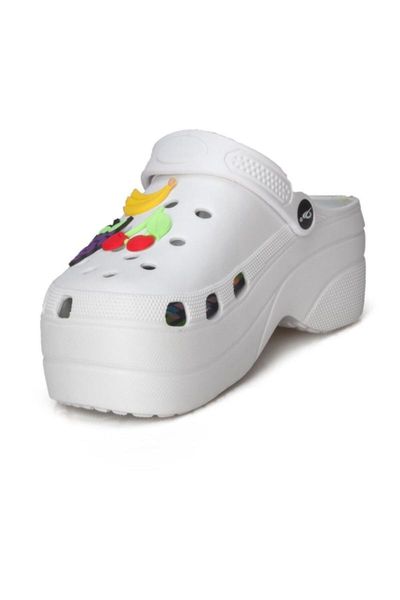 

sandals lady high heel white -business slippers, Black