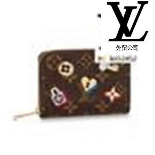 

key brand designer luxury no8k m64118 zippy coin purse women real evening leather long wallet chain wallets compact purse clutches card hold, Red;black