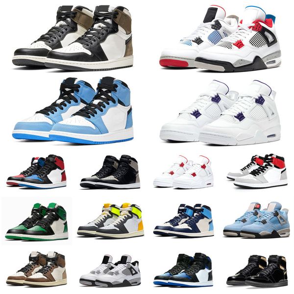 

basketball shoes men women 1s high og 1 university blue silver toe shadow volt gold 4s fire red outdoor sports sneakers trainersa34g8m2e