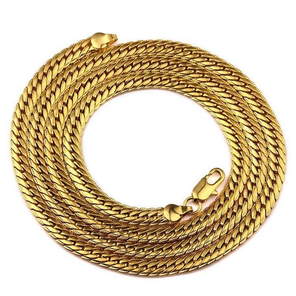 

2021 factory sale necklace choker/long 6mm vintage punk silver/gold color miami chain hip hop chain gift for women/men jewelry