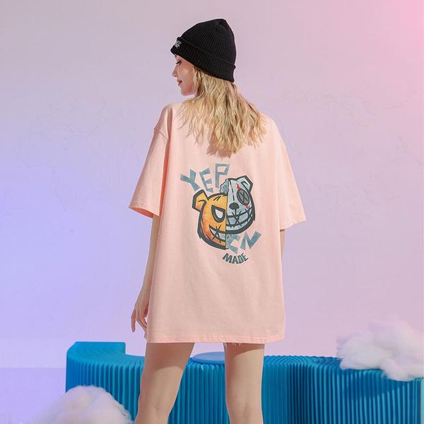

women's t-shirt korean fashion harajuku shirt summer e girl cotton kawaii graphic tee oversize sports anime vintage, White